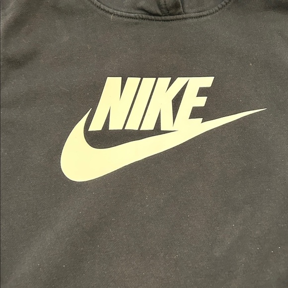 Nike Black Hoodie with White Logo - Picture 2 of 6